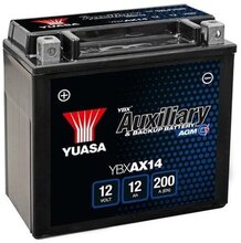 Bilbatteri Aux Backup AGM 12V Yuasa ABXAX14