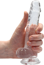 Crystal Clear dildo 17 cm, Clear