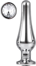 Gleaming Love Medium Pleasure Plug, Silver | Analplugg i metall