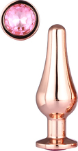 Gleaming Love Small Pleasure Plug, Rose Gold | Analplugg i metall