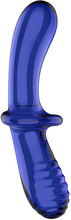 Satisfyer Double Crystal Glass Dildo, Blue
