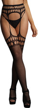 Garterbelt stockings with open design