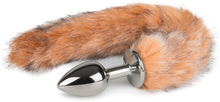 EasyToys: Fox Tail Plug No. 7, small, silver/brun