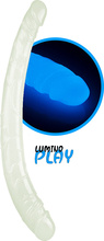 LoveToy: Lumino Play, Självlysande Dubbeldildo, 37 cm