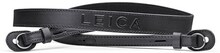 Leica Axelrem, svart läder med "Leica" prägling
