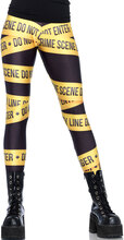 Leggings med Crime Scene Print