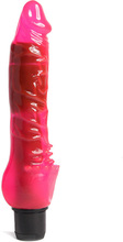 Slick & Slim Veined Jelly Vibe - Rosa Vibrator