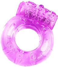 Vibrating Pink Butterfly Cockring