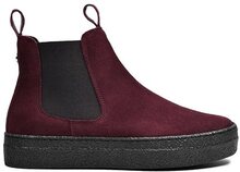 Minfot Chelsea Boots Visby Mocka Bordeaux