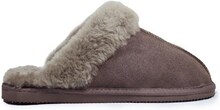 Woollies Fårskinnstofflor Slip-on Stone