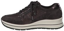 Tamaris Pure Relax Lady's Lace-up Sneakers Mocca Croco