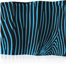 Skærmvæg Zebra pattern (turquoise) II