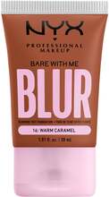 NYX Professional Makeup Bare With Me Blur Tint Foundation Warm Caramel - Medium Deep with a Neutral Undertone 16 - 30 ml