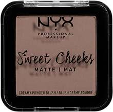 NYX Professional Makeup Sweet Cheeks Creamy Powder Blush Matte So Taupe - 5 g