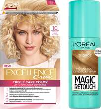 L'Oréal Paris Excellence Excellence 10 Extra Light Blonde + Magic Retouch Roots 5 Blonde