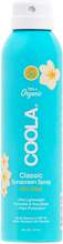 COOLA Classic Spray SPF30 Solspray som fukter huden, vann- og svetteresistent, lukt av pina colada, 148ml - 177 ml