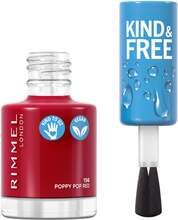 Rimmel London Kind & Free Clean Nail Polish 156 Poppy red