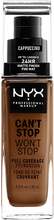 NYX Professional Makeup Can't Stop Won't Stop Foundation Cappuccino - 30 ml