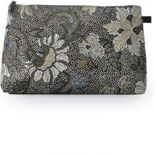 Ceannis Cosmetic Large Flower Linen Black 34x20.5x9 cm