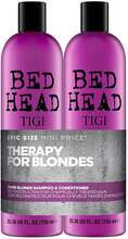 TIGI Bed Head Dumb Blonde Tweens Shampoo 750ml, Conditioner 750ml
