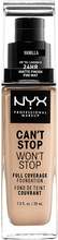NYX Professional Makeup Can't Stop Won't Stop Foundation Vanilla - 30 ml