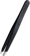 Browgame Cosmetics Signature Tweezer Slanted Soft Touch - Blackout