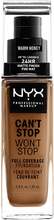 NYX Professional Makeup Can't Stop Won't Stop Foundation Warm honey - 30 ml