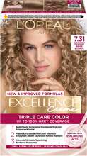 L'Oréal Paris Excellence Crème Golden Beige Blonde 7.31 - 1 stk