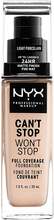 NYX Professional Makeup Can't Stop Won't Stop Foundation Light porcelain - 30 ml