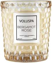 Voluspa Bergamot Rose Textured Glass Candle - 184 g