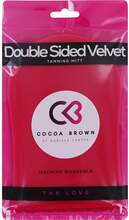 Cocoa Brown Deluxe Double-Sided Tanning Mitt Pink Velvet
