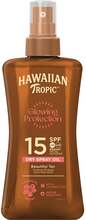 Hawaiian Tropic Glowing Protection Dry Spray Oil SPF15 - 200 ml