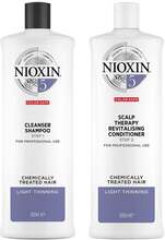Nioxin System 5 Duo Shampoo 1000 ml + Conditioner 1000 ml