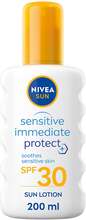 Nivea Sensitive Immediate Protect Soothing Sun Spray SPF 30 200 ml