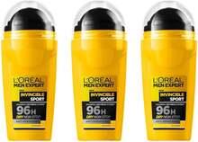 L'Oréal Paris Men Expert Roll-On Deo 3-pk Invincible Sport Deodorant For Men - 50 ml