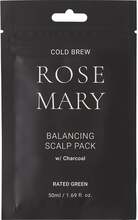 Rated Green Cold Brew Rosemary Balancing Scalp Pack w/ Charcoal 50 ml