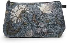 Ceannis Cosmetic Large Denim Blue Flower Linen 27*16*1 cm