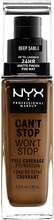 NYX Professional Makeup Can't Stop Won't Stop Foundation Deep sable - 30 ml