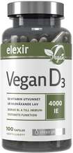 Elexir Pharma D3 Vitamin Vegan 4000IE 100 kapslar
