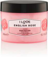 I Love English Rose Scented Body Butter - 300 ml
