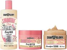 Soap & Glory Smoothie Star Trio Body Wash 500ml, Body Butter 300ml, Body Scrub 300ml
