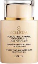 Collistar Evening Foundation + Primer SPF 15 24h Perfect Skin Avorio - 35 ml