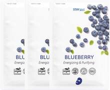 Stay Well Vegan Sheet Mask Blueberry 3pcs