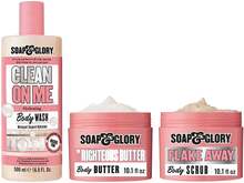 Soap & Glory Original Pink Trio Body Wash 500ml, Body Butter 300ml, Body Scrub 300ml