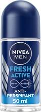 Nivea MEN Fresh Active Roll-On Deodorant - 50 ml
