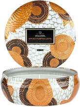 Voluspa Spiced Pumpkin Latte 3-Wick Decorative Tin Candle - 340 g