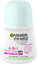 Garnier Mineral Invisible BlackWhite Colours 48hr Roll-on - 50 ml
