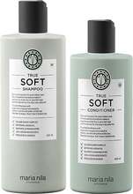 Maria Nila True Soft Duo Shampoo 350ml, Conditioner 300ml