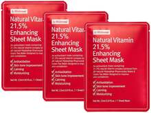 By Wishtrend By Wishtrend Natural Vitamin 21,5% Enhancing Sheet Mask 3 pcs
