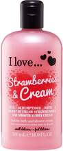 I love… Strawberries & Milkshakes Bubble Bath & Shower Créme - 500 ml
